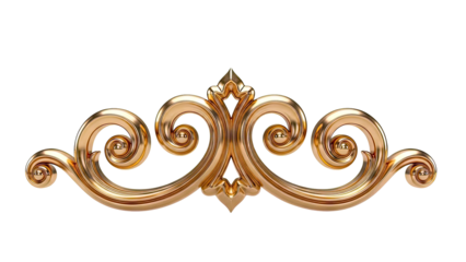 Golden Swirl Ornament