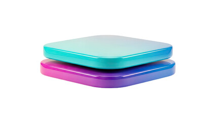 Stacked Rounded Squares with Gradient Colors