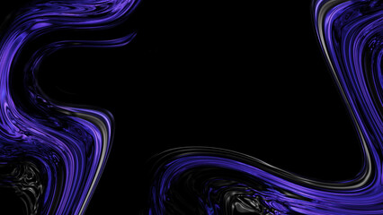 Abstract background with purple and black liquid marble swirls forming a modern frame for creative digital graphic design projects