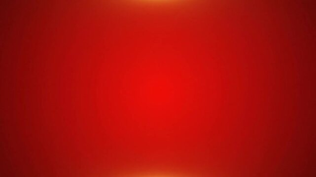 A vibrant, abstract background with a gradient of deep red and subtle golden light accents at the top and bottom.