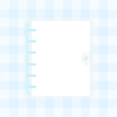 シンプルな水色のシール帳バインダー★