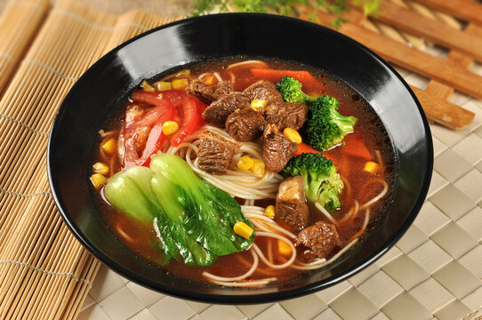 Braised Beef Noodle Soup Taiwanese Style