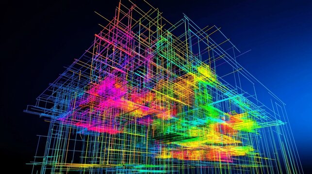 Revolutionary scaffolding illustrating the evolution of structural frameworks.