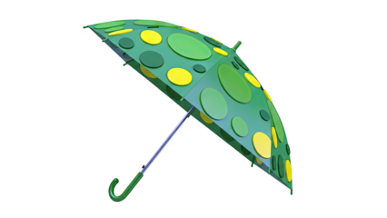 Green Polka Dot Umbrella