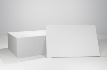 business card mockup 3d illustration image