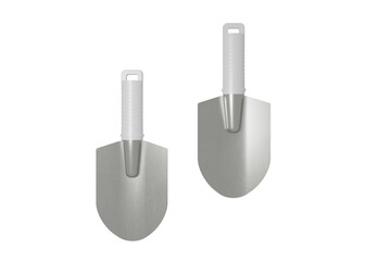 Realistic Hand Shovel Tool Mockup