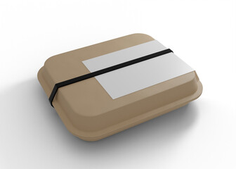 Food Box Container Mockup for Product Presentation