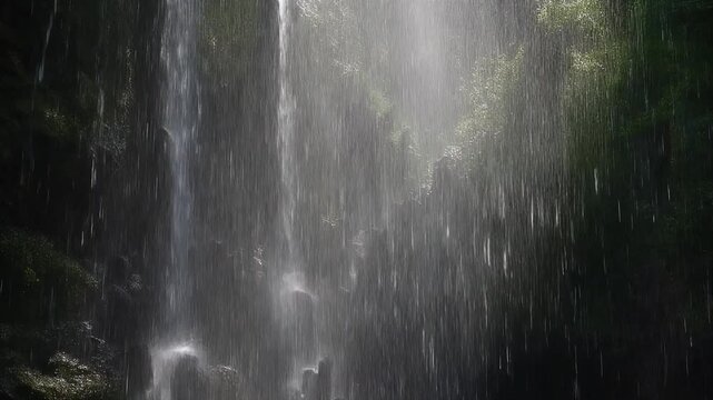 静かな滝