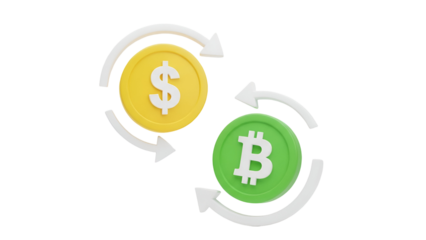 Dollar to Bitcoin Exchange, Currency Conversion, Financial Transaction