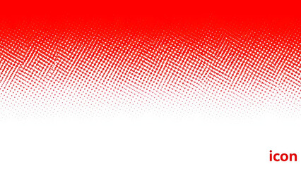 Red and white gradient background with halftone dots pattern design element transparent background