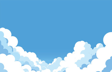Cerulean Sky Variations - Cloud Density Comparison Illustration