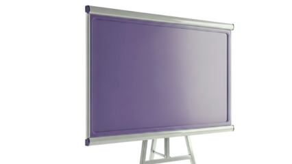 Purple Presentation Board on Stand
