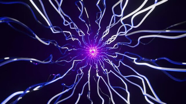 Abstract curved tunnel seamless loop 4K