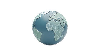 Fototapeta premium Earth from space isolated on transparent background