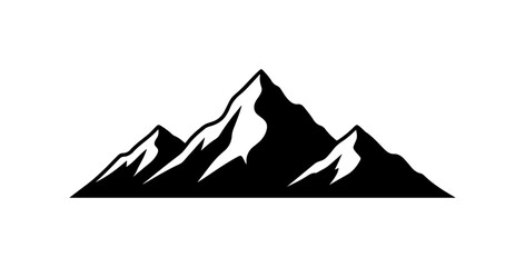 Mountain Range Silhouette Illustration
