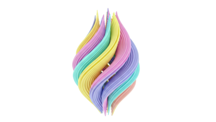 Twisted Pastel Swirl