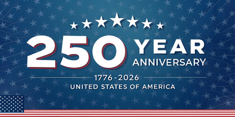 250th anniversary USA Background Logo