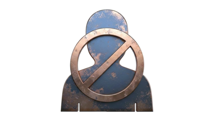 Restricted User Icon with Copper Finish