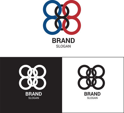 888 Unique and Stylish business logo vector template
