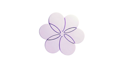 Purple flower design