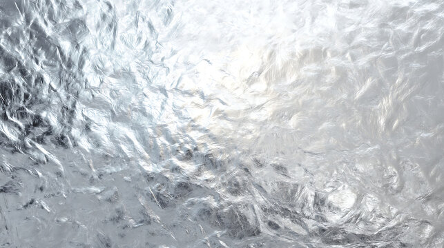 Abstract Silver Textured Background with Light Reflections