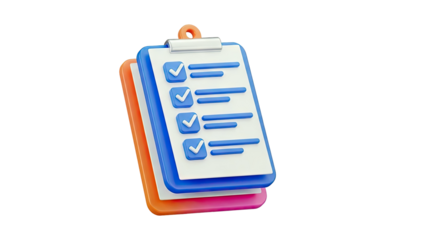 3D Checklist Clipboard