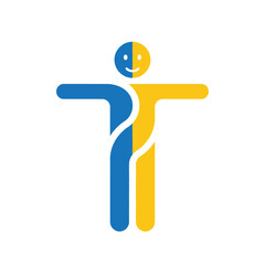 A human hand gently holding three interconnected colorful puzzle pieces against a plain white background.