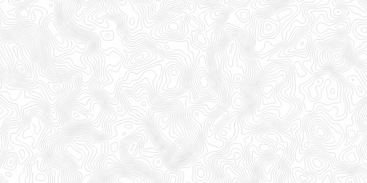 seamless space white and black location wave outline topography map diagram. paper counter map. vector hiking landscape geometric grid topo map texture background.