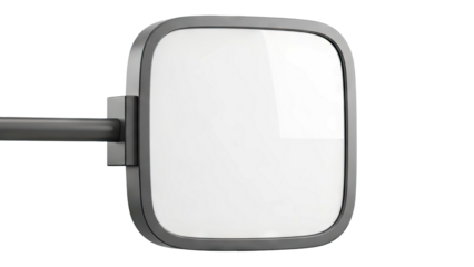 Rectangular Truck Side Mirror with Dark Frame