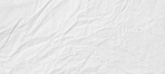 Fototapeta premium Abstract white crumpled and creased recycle paper texture background