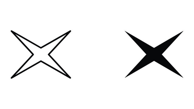 Black star symbols on white background