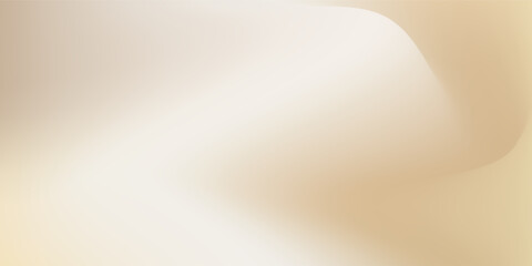 Light brown and beige grainy color gradient background. Color of pastel banner backdrop noise texture, copy space for text. Smooth blurred color. Vector illustration