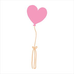 Hand-painted watercolor illustration, lovely elements for Valentine's Day, birthdays, and celebrations.