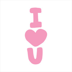 Hand-painted watercolor illustration, lovely elements for Valentine's Day, birthdays, and celebrations.