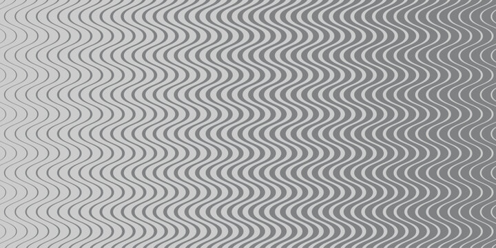 simple grey big to small smooth wave line pattern art for banner poster background.