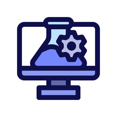 Obraz premium Online STEM Class Icon