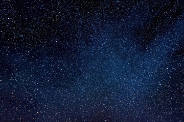 Vibrant Starry Sky Filled With Countless Stars Against Dark Blue Night Sky Showing Distant Universe With Cosmic Cloud Patterns and Dazzling Celestial Lights