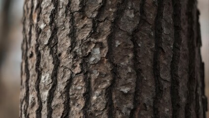 Close-up of a tree trunk's textured bark