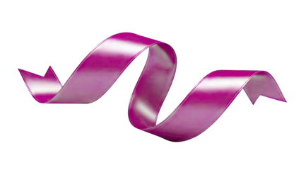 Curling Pink Ribbon
