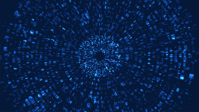 Abstract digital technology background. Big data, technology, data transfer