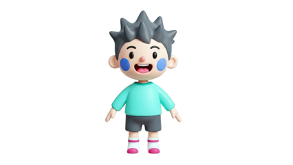 3D Cartoon Boy Character