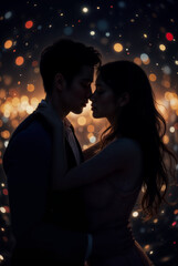 a couple in the night