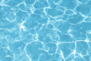 Obraz premium Shimmering Turquoise Water Surface with Abstract Light Refractions and Patterns Creates a Natural Texture Background and Relaxing Aquatic Scene High Angle