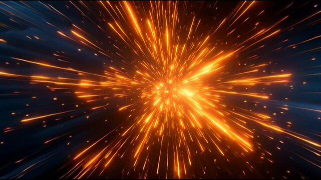 Explosive Abstract Light Pulses and Radial Energy Motion Background