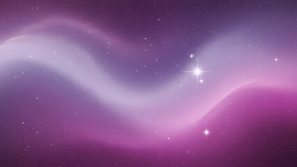 Obraz premium Vast Abstract Space Background: Pink and Purple Cosmic Nebula with Glittering Stars, Celestial Galaxy Night Sky Wallpaper Vector Illustration