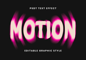 Motion Blur Text Effect