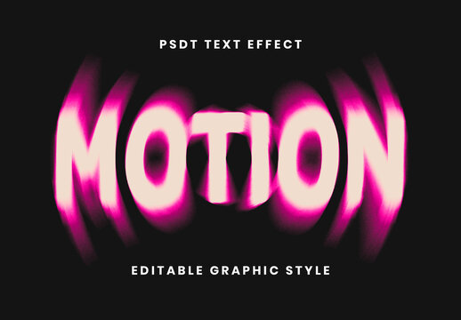 Motion Blur Text Effect