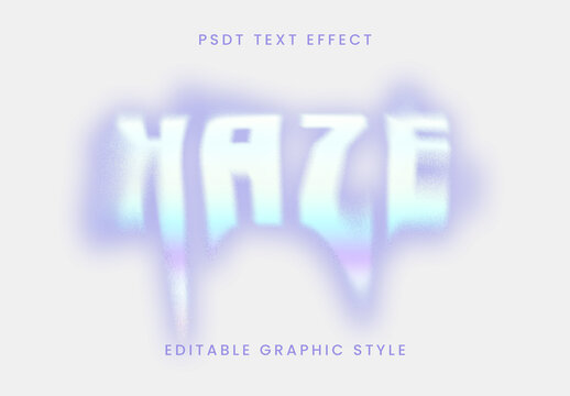 Colorful Dreamy Haze Text Effect Soft Blur Fantasy Font