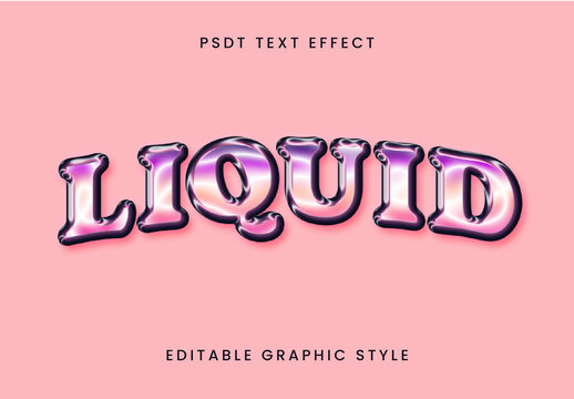 Liquid Gloss Text Effect