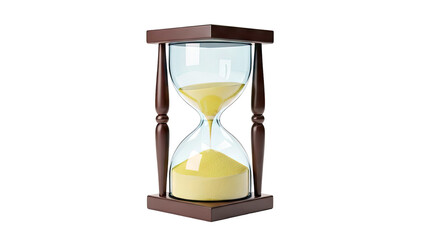 Hourglass with flowing sand